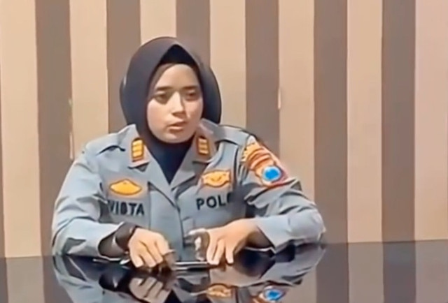 Kapolsek Maospati AKP Vista Dwi Pujiningsih. Foto: Medsos @humaspoldajatim