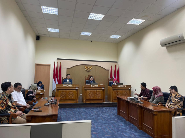 Suasana sidang putusan Komisi Informasi Pusat soal TWK KPK. Foto: Dok. Istimewa