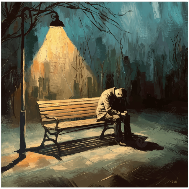 Ilustrasi menyendiri. Foto: PhotoIlustrasi/ChatGPT