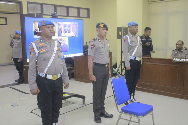 Putusan Sidang Etik Bripda Mesias Victoria Siahaya yang dijatuhkan sanksi PTDH. Foto: Bidhumas Polda Maluku