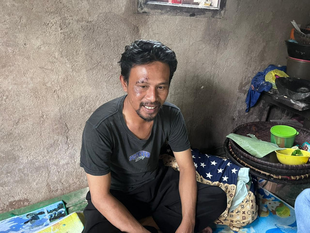 Al Amin Maksum (43), warga Pasir Bunut, Kelurahan Cilaja, Kecamatan Majasari, Kabupaten Pandeglang. Foto: kumparan