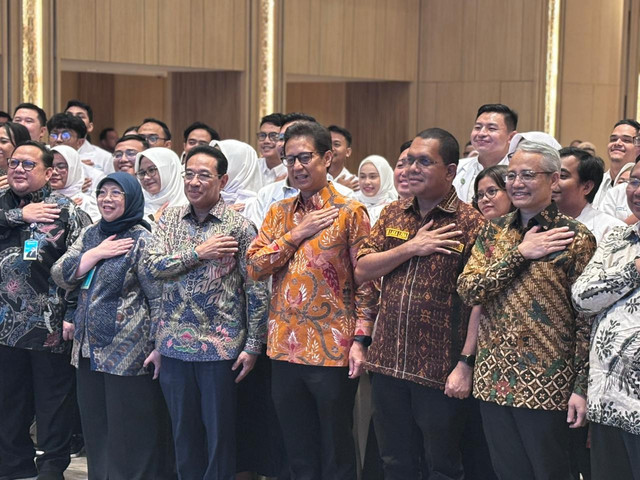 Suasana orientasi pusat Program Pendidikan Dokter Spesialis (PPDS) di Rumah Sakit Pendidikan Penyelenggara Utama (RSPPU) di Gedung Kemenkes, Jakarta Selatan, Rabu (25/2).  Foto: Amira Nada Fauziyyah/kumparan