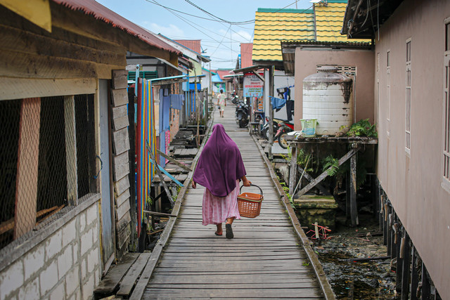 Suasana Desa Jenebora di Kalimantan Timur; Kamis (19/2).  Foto: Aditia Noviansyah/kumparan