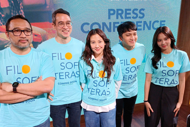 Konferensi pers cast reveal film Filosofi Teras di Kantor MD Pictures di Kawasan Setiabudi, Jakarta Selatan, Rabu (25/2/2026). Foto: Aprilandika Pratama/kumparan