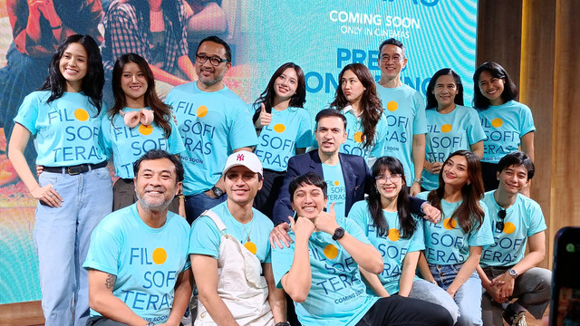 Konferensi pers cast reveal film Filosofi Teras di Kantor MD Pictures di Kawasan Setiabudi, Jakarta Selatan, Rabu (25/2/2026). Foto: Aprilandika Pratama/kumparan