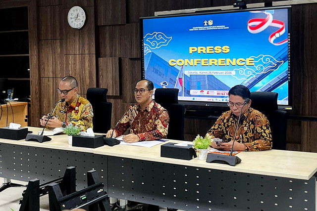 Konferensi Pers Dirjen AHU Kementerian Hukum terkait Isu Kewarganegaraan di Kantor Dirjen AHU, Kamis (26/2). Foto: Rayyan/Kumparan