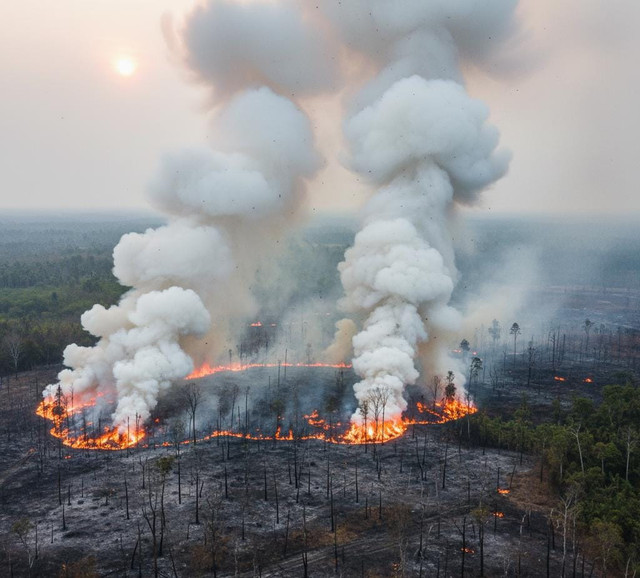 Kebakaran Hutan Sumber : Dokumentasi Pribadi
