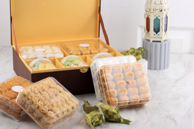  Ilustrasi hampers Lebaran. Foto: Ika Rahma H/shutterstock