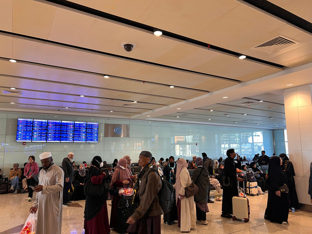 Kondisi Bandara King Abdulaziz, Jeddah, Arab Saudi, Sabtu (28/2/2026). Foto: Dok. Heny L