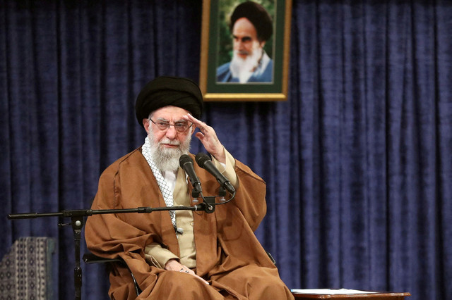 Pemimpin tertinggi Iran, Ali Khamenei. Foto: WANA (West Asia News Agency)/Handout via REUTERS