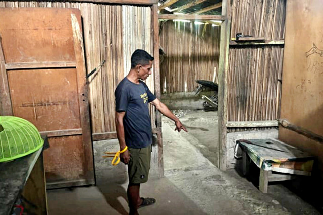 Ignas Nasuluan, pelaku pembacokan terhadap istri di Kabupaten Malaka, NTT. Foto: Dok. kumparan
