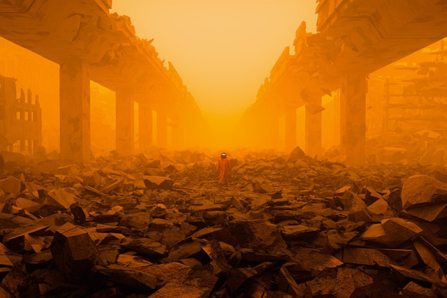 Ilustrasi Contoh Kiamat Kubra, Foto:Unsplash/Alex Shuper