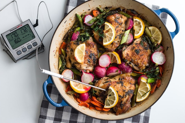 Ilustrasi termometer makanan digital. Foto: Unsplash