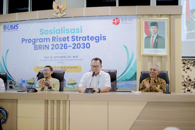 Sosialisasi Kepala BRIN Republik Indonesia, Prof. Dr. Arif Satria, S.P, M.Si