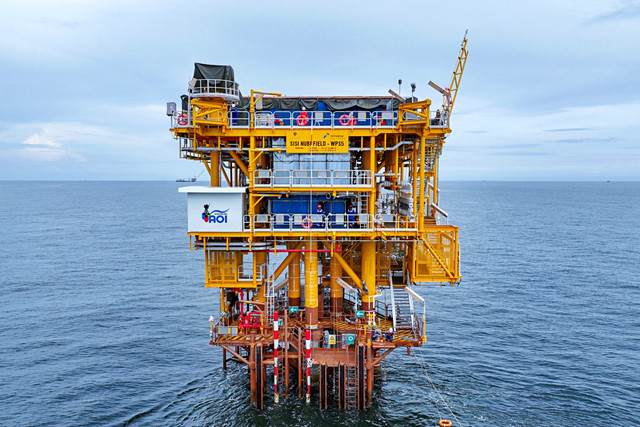 PT Pertamina Hulu Mahakam (PHM) berhasil onstream Platform WPS-5 pada Proyek Sisi Nubi Area of Interest (SNB AOI 1-3-5). Foto: Dok. PHE