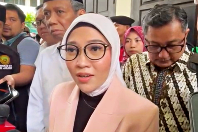 Kuasa hukum Gus Yaqut, Mellisa Anggraini soal sidang praperadilan di PN Jakarta Selatan, Selasa (3/3). Foto: Amira Nada/kumparan