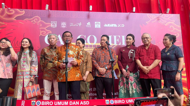 Gubernur DKI Jakarta Pramono Anung saat acara Cap Go Meh di Pancoran Glodok Chinatown, Jakarta Barat, Selasa (3/3/2026). Foto: Nasywa Athifah/kumparan