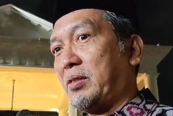 Presiden PKS, Almuzzammil Yusuf, di Istana Kepresidenan Jakarta, Selasa (3/3/2026). Foto: Jonathan Devin/kumparan