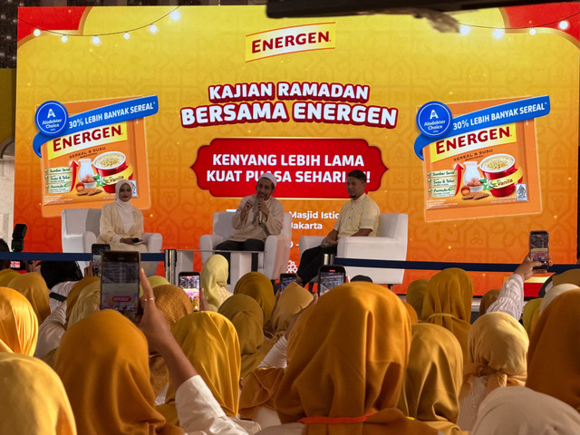 Energen menggelar Kajian Ramadhan Bersama Energen pada di Masjid Istiqlal, Jakarta Pusat, Kamis (3/3). Foto: kumparan