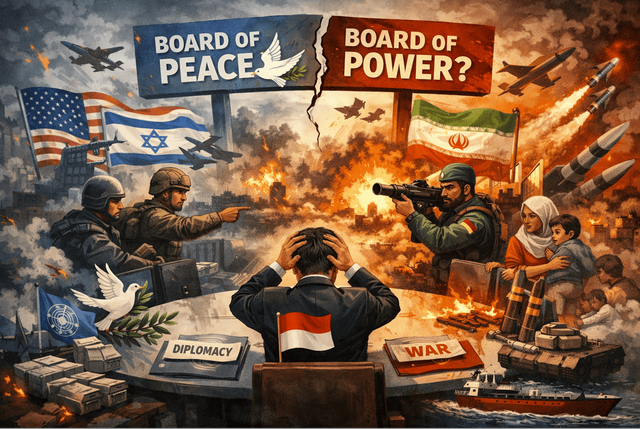 Ilustrasi Board Of Peace by AI 