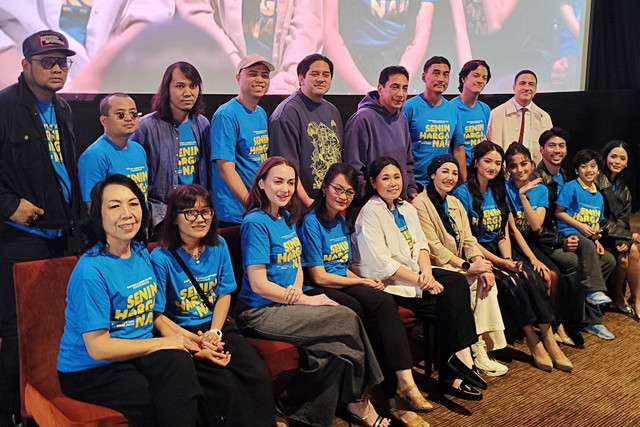 Konferensi pers dan screening Senin Harga Naik di kawasan Jakarta Selatan, Selasa (3/3/2026). Foto: Salsha Okta Fairuz/kumparan