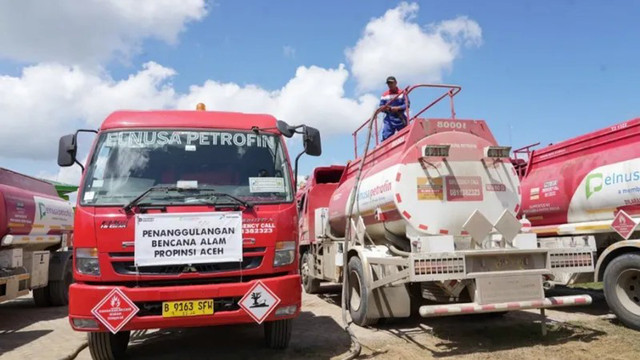 Hampir seluruh SPBU dan SPBE di daerah terdampak bencana Sumatera telah beroperasi. Foto: Dok. Satgas PRR