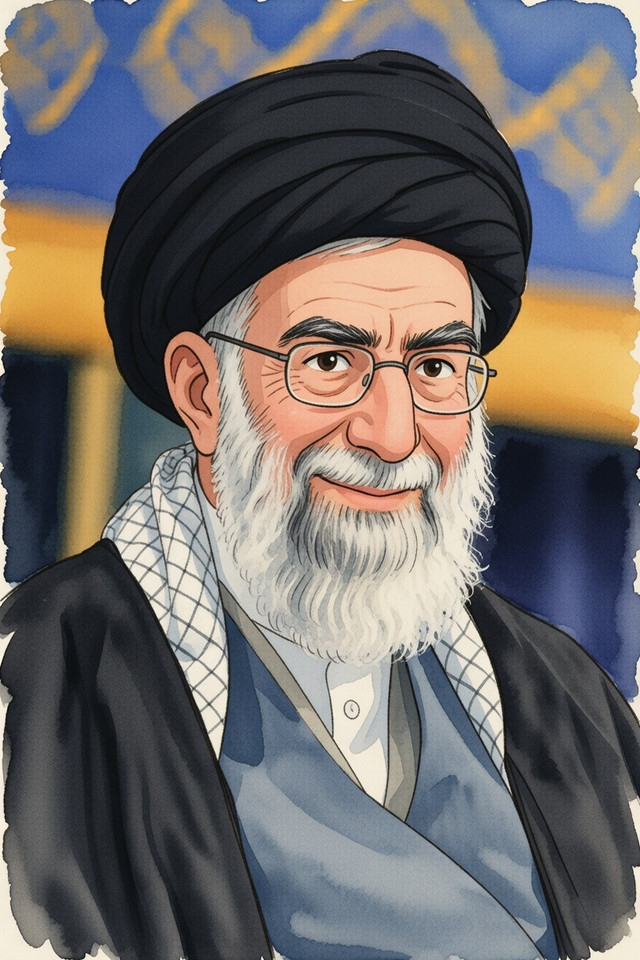 Ayatollah Ali Khamenei. Foto: Grok AI