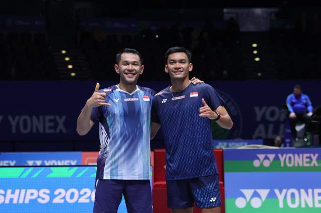Fajar Alfian/Shohibul Fikri di All England 2026. Foto: Dok. PBSI