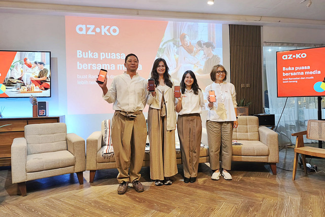 Buka puasa media bersama AZKO dan pasangan Ringgo Agus Rahman-Sabai Morscheck. Foto: Nabilla Fatiara/kumparan