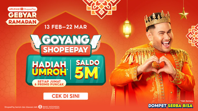 Goyang ShopeePay berhadiah saldo hingga Rp 5 miliar. Foto: dok. Istimewa