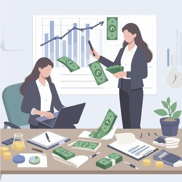 Ilustrasi pelaku usaha sedang mengelola keuangan bisnis melalui pencatatan pemasukan dan pengeluaran usaha. Foto: Shutterstock