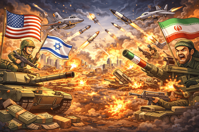Ilustrasi AS-Israel vs Iran Foto: Dok. ChatGPT