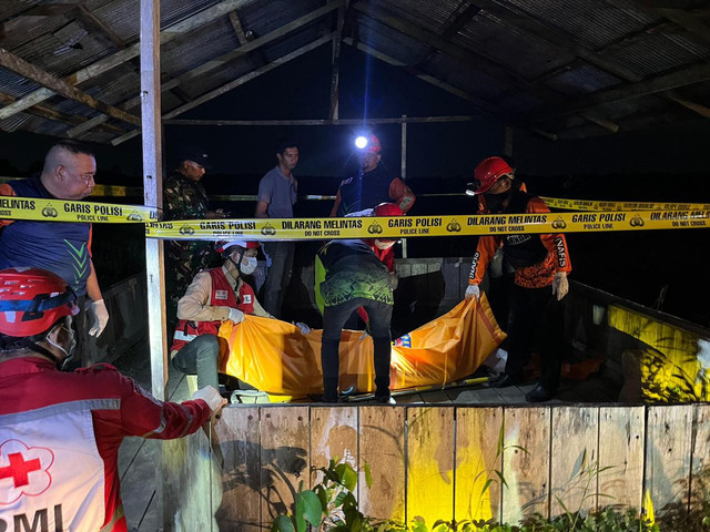 Penemuan mayat korban pembunuhan, di Samarinda. Dok: Istimewa