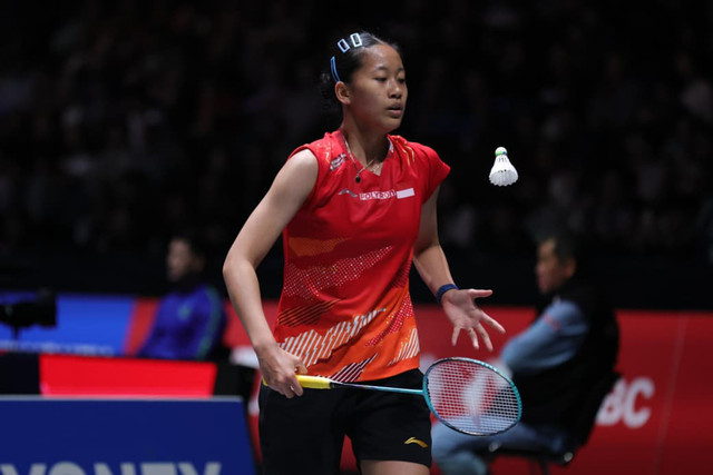 Putri KW di babak 16 besar All England 2026 di Inggris, Kamis (5//3/2026). Foto: Dok. PBSI
