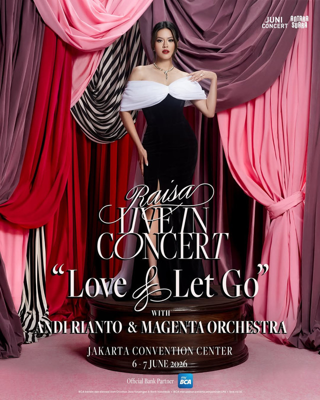 Poster Raisa Love dan Let Go Concert 6-7 Juni 2026 di Jakarta Convention Center. Foto: Dok. Instagram @raisa6690