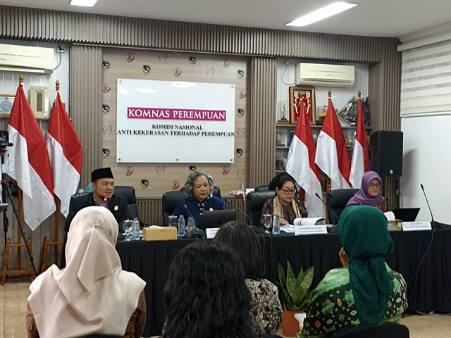 Pemaparan Catatan Tahunan 2025 Komnas Perempuan di Kantor Komnas Perempuan, Jakarta, Jumat (6/3). Foto: Nauval Pratama/kumparan