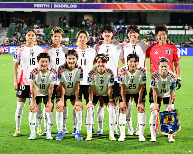 Timnas Wanita Jepang sebelum menghadapi India di matchday kedua Grup C Piala Asia Wanita 2026. Foto: AFC