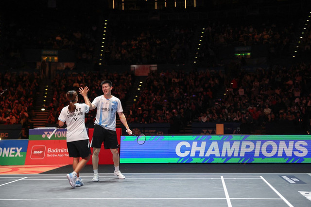 Ganda Campuran Taiwan Ye Hong/Nicole Chan. Dok: DARREN STAPLES / AFP