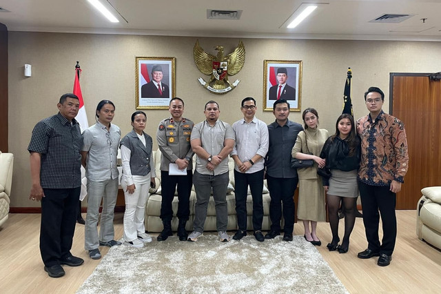 Mediasi antara Nabilah O'Brien dan Zendhy Kusuma berserta Istrinya di Mabes Polri, Jakarta, Minggu (8/3/2026). Foto: Rayyan Farhansyah/kumparan