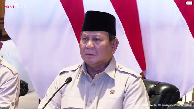 Presiden Prabowo Subianto meresmikan 218 jembatan pada Senin (9/3/2026). Foto: Youtube/Sekretariat Presiden