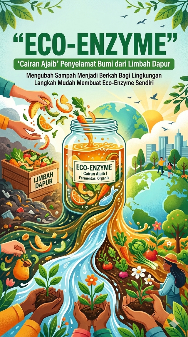 Gambar 1. Eco-Enzyme "Cairan Ajaib" Penyelamat Bumi dari Limbah Dapur