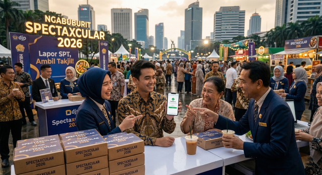 Serunya Ngabuburit Spectaxcular 2026! Lapor SPT Sambil Berburu Takjil. Ilustrasi: Freepik