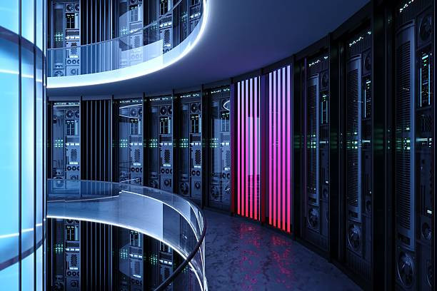 Ilustrasi deretan server pusat data AI. Foto: iStock