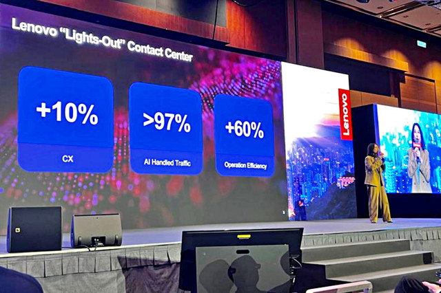 GM of Lenovo Hong Kong and Macau, Serena Cheung, di Lenovo World Tech 2026 Hongkong, Selasa (10/3). Foto: Annisa Thahira/kumparan