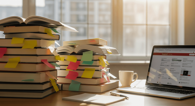 Sumber: Pixabay.com/@Travesía_Literaria/Gambar tumpukan buku