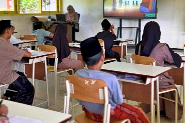 Sekolah Rakyat Terintegrasi 2 Banyuwangi menggelar kegiatan Pondok Ramadan bagi siswa muslim jenjang SD hingga SMA pada 9 - 13 Maret 2026. Foto: Dok. Kemensos