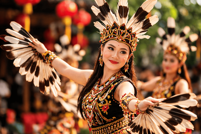 Tarian Enggang - Illustrasi Dok. Pribadi