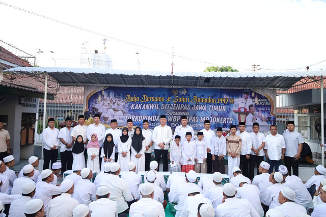 Perkuat Sinergi dan Kebersamaan, Lapas Mojokerto Gelar Buka Bersama dan Safari Ramadhan 1447 H Bersama Kakanwil Ditjenpas Jawa Timur, Forkopimda dan Warga Binaan (Foto:HumasLapasMoker)