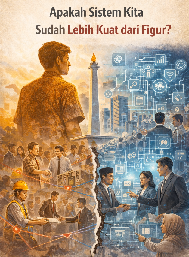 Apakah Sistem Kita Sudah Lebih Kuat dari Figur? Ilustrasi: AI Generated/Dok. Pribadi.