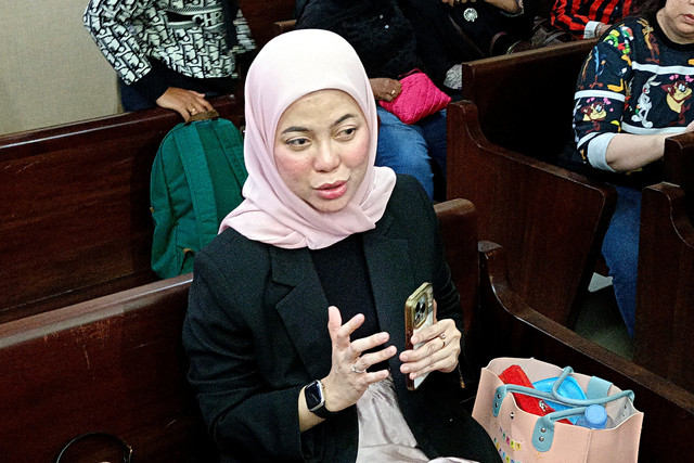 Dokter Kamelia tetap hadiri sidang tuntutan Ammar Zoni di PN Jakarta Pusat. Foto: Aprilandika Pratama/kumparan